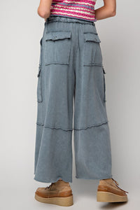 Navy Mineral Wash Pant