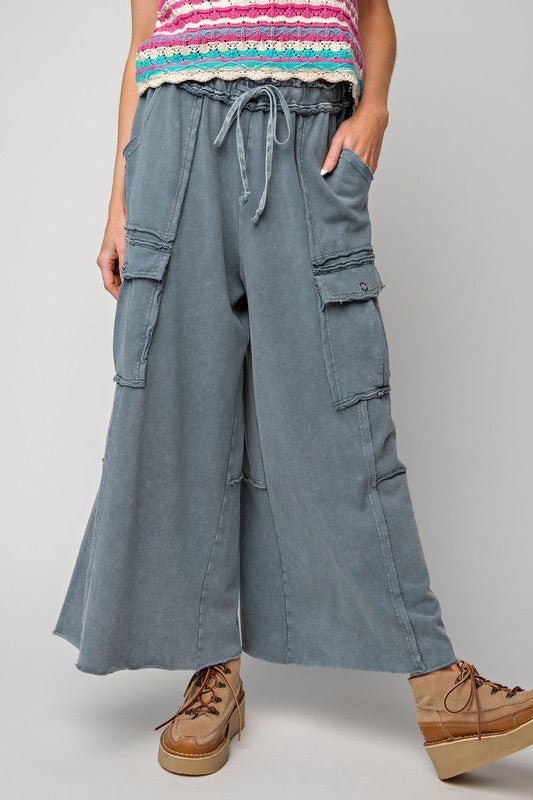 Navy Mineral Wash Pant