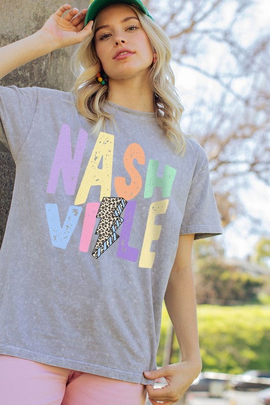 Grey Nashville Tee