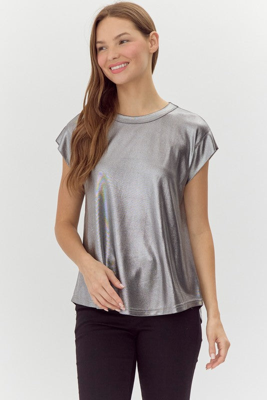 Silver Shimmer Top