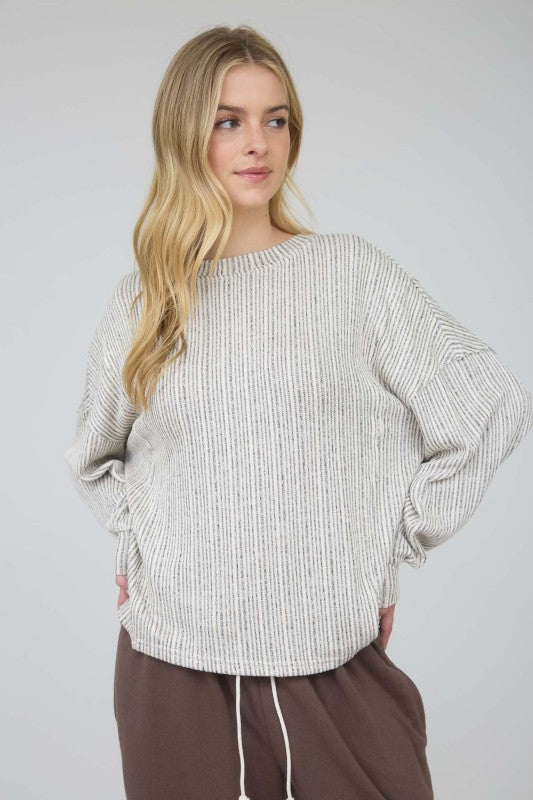 Oatmeal Marled Top