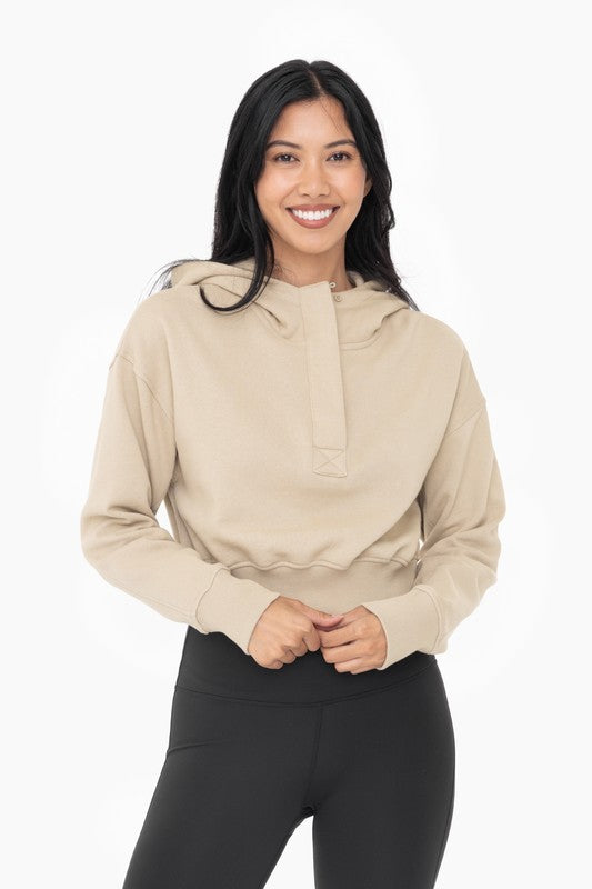 Khaki Crop Pullover