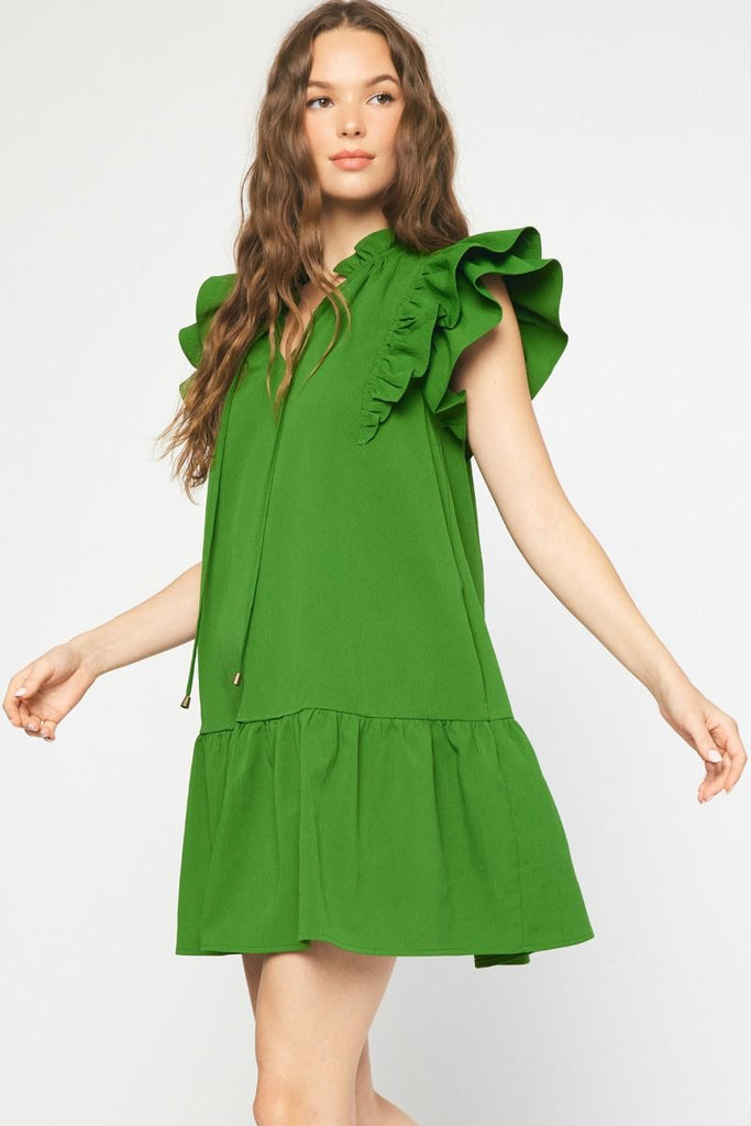 Green Tiered Dress