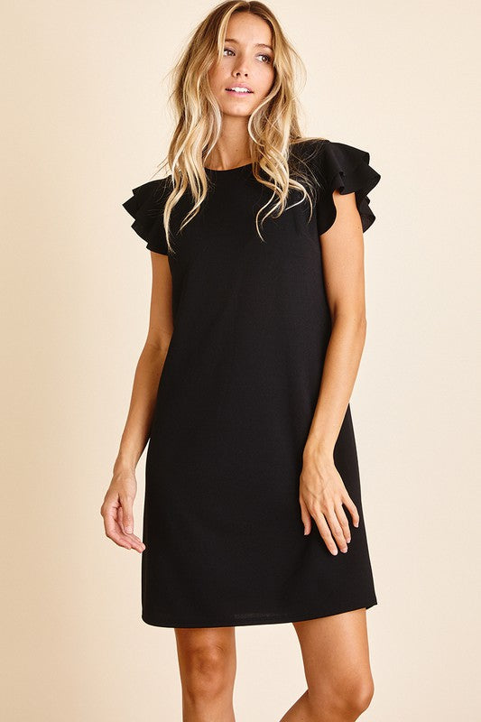 Black Ruffle Dress