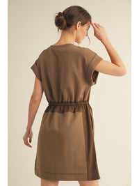 Olive Jersey Dress