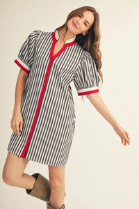 Red Hot Stripe Dress
