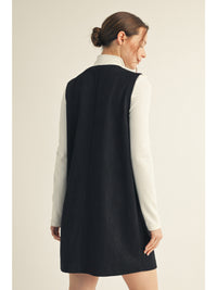 Black Suede Shift Dress