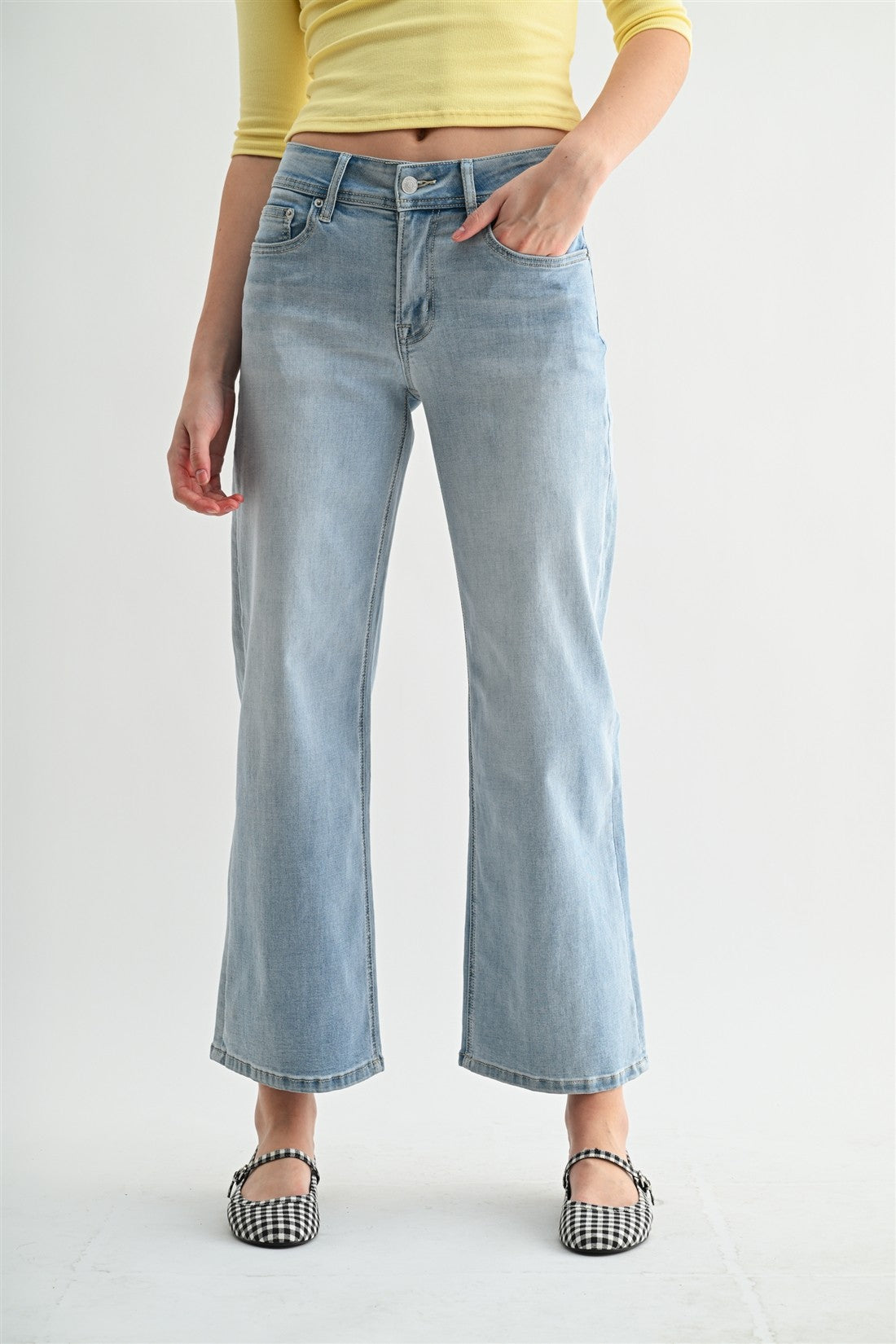Mica Pale Blue Wide Leg