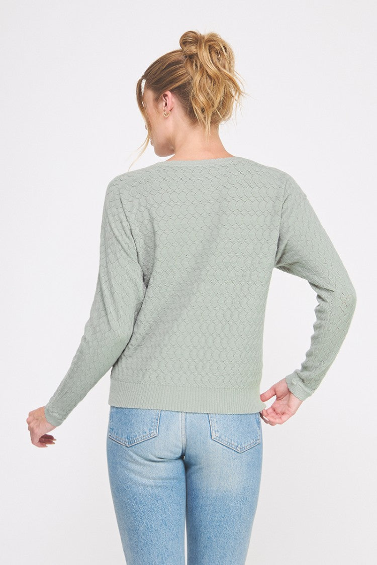 Sage Diamond Sweater