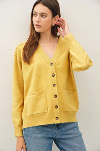 Mustard Varsity Cardigan
