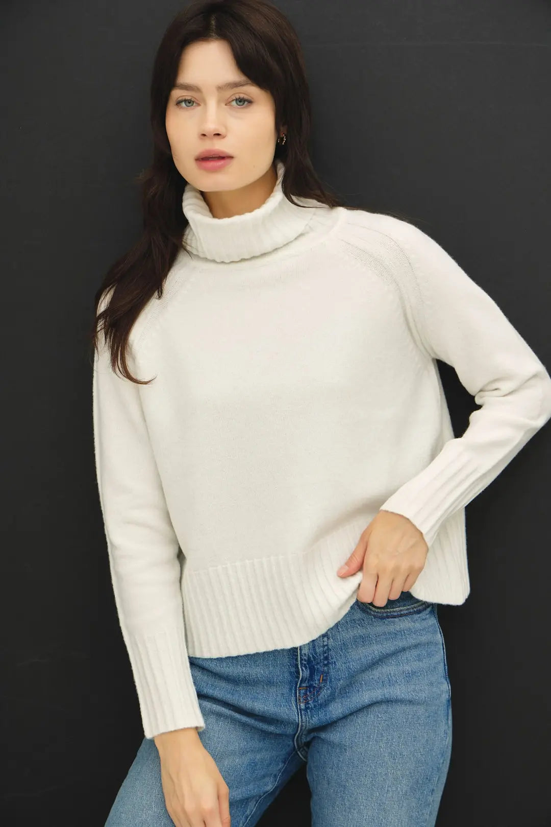 Ivory Cozy Turtleneck Sweater
