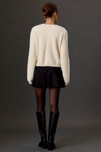Ivory Gold Button Cardigan