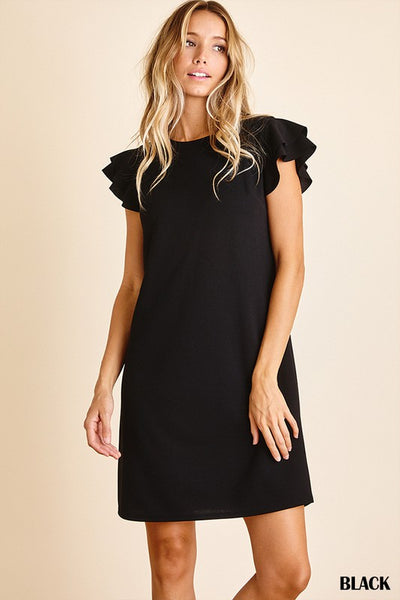 Ruffle Sleeve Dress