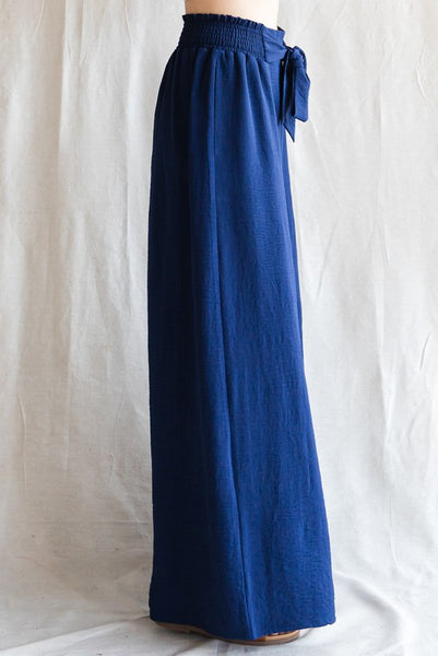 Navy Wide Leg Pant