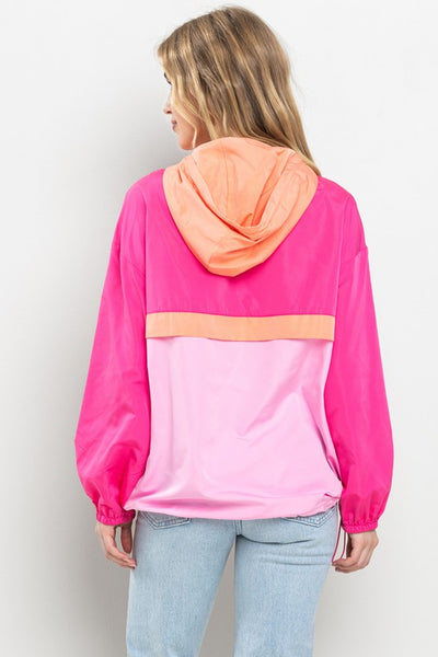 Pink Hooded Jacket