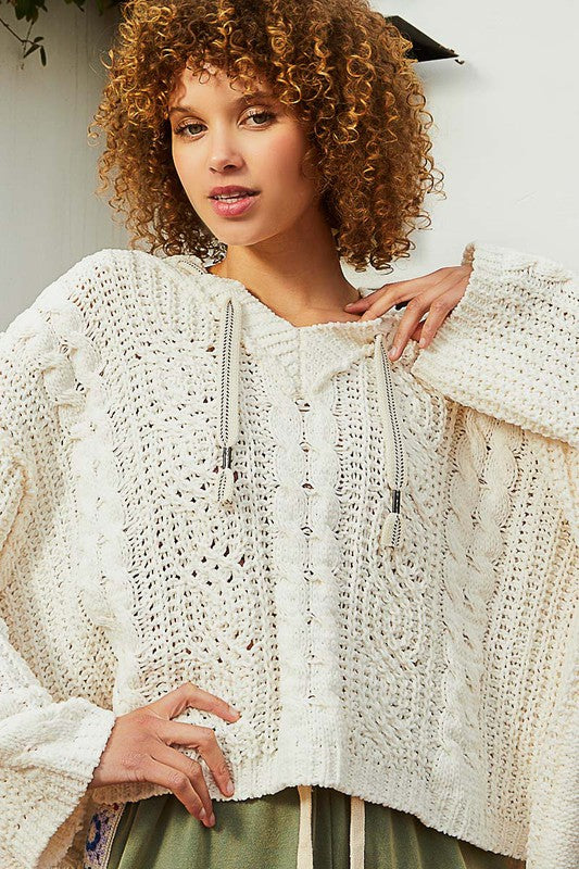 Ivory Chenille Pullover