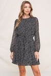 Black Dot L/S Dress