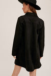 Black Drape Suede Jacket