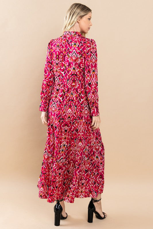 Fuchsia Midi Shirt Dress The Clothes Line Boutique Fuchsia Midi Shirt Dress The Clothes Line Boutique