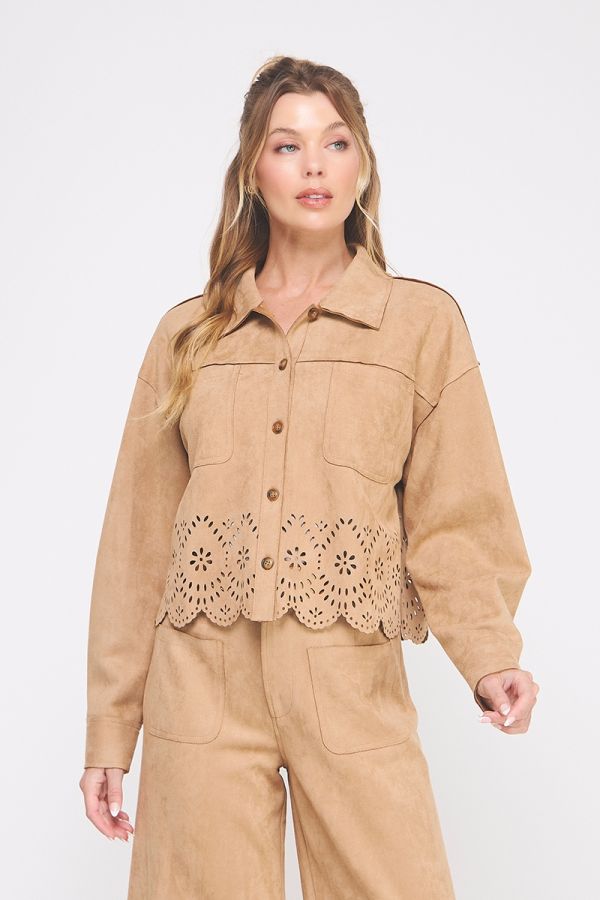 Camel Suede Jacket