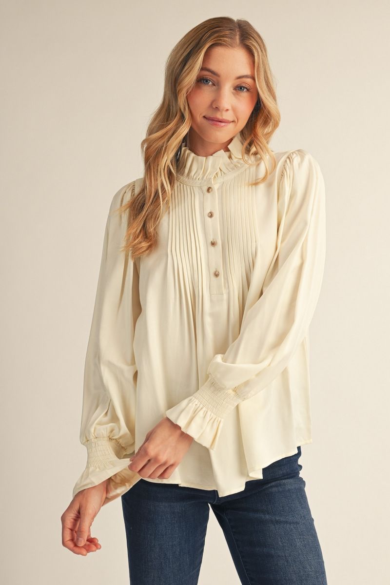 Cream Bishop Blouse