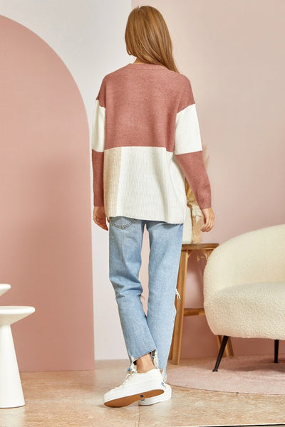 Mauve & Taupe Colorblock