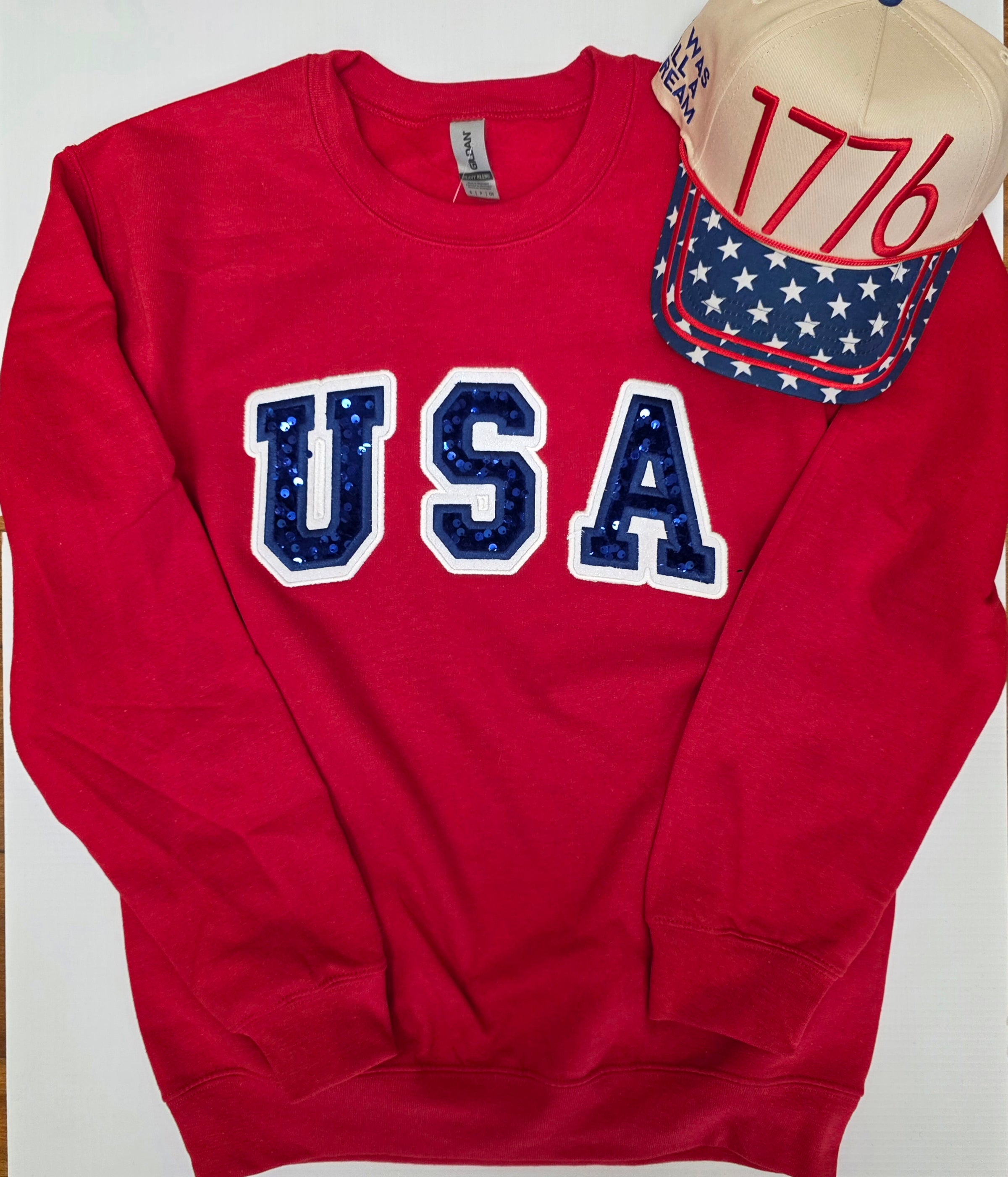 USA Sequin Embroidered