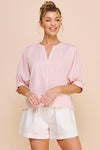 Pink Seersucker Dolman