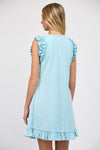 Blue French Terry Dress