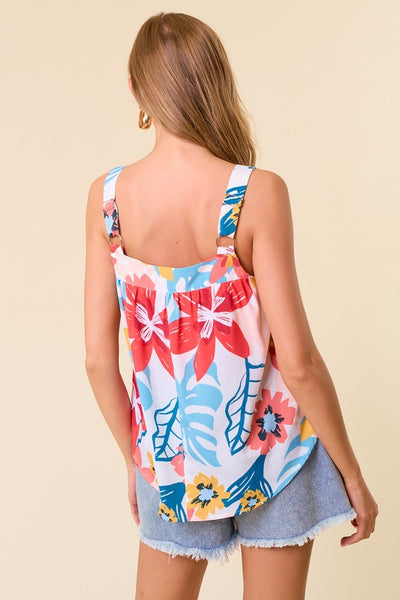 Tropical Floral Tank