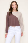 Taupe & Brown Colorblock