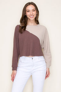 Taupe & Brown Colorblock