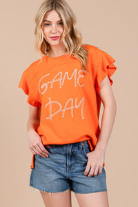 Orange Game Day Top