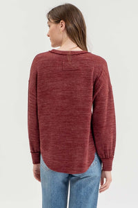 Wine Soft Knit