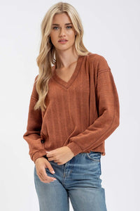 Sienna V-Neck Ribbed