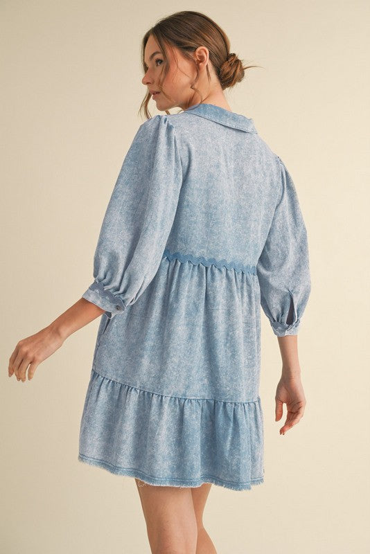 Denim Ric Rac Dress