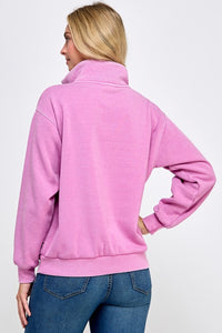 Pink Half Zip-Up