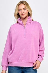 Pink Half Zip-Up