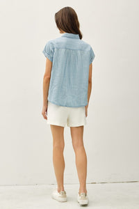 Tencel Stripe Top