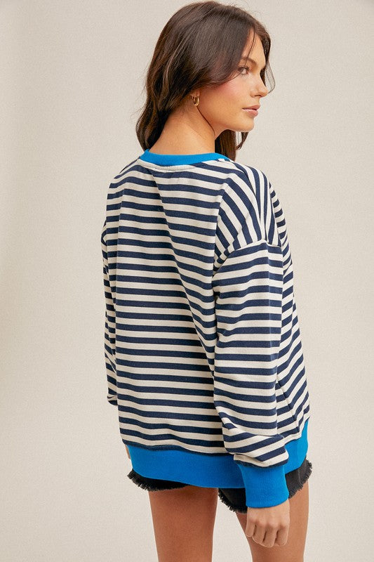 Navy Stripe Everyday Sweatshirt