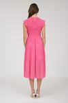 Pink Smocked Midi