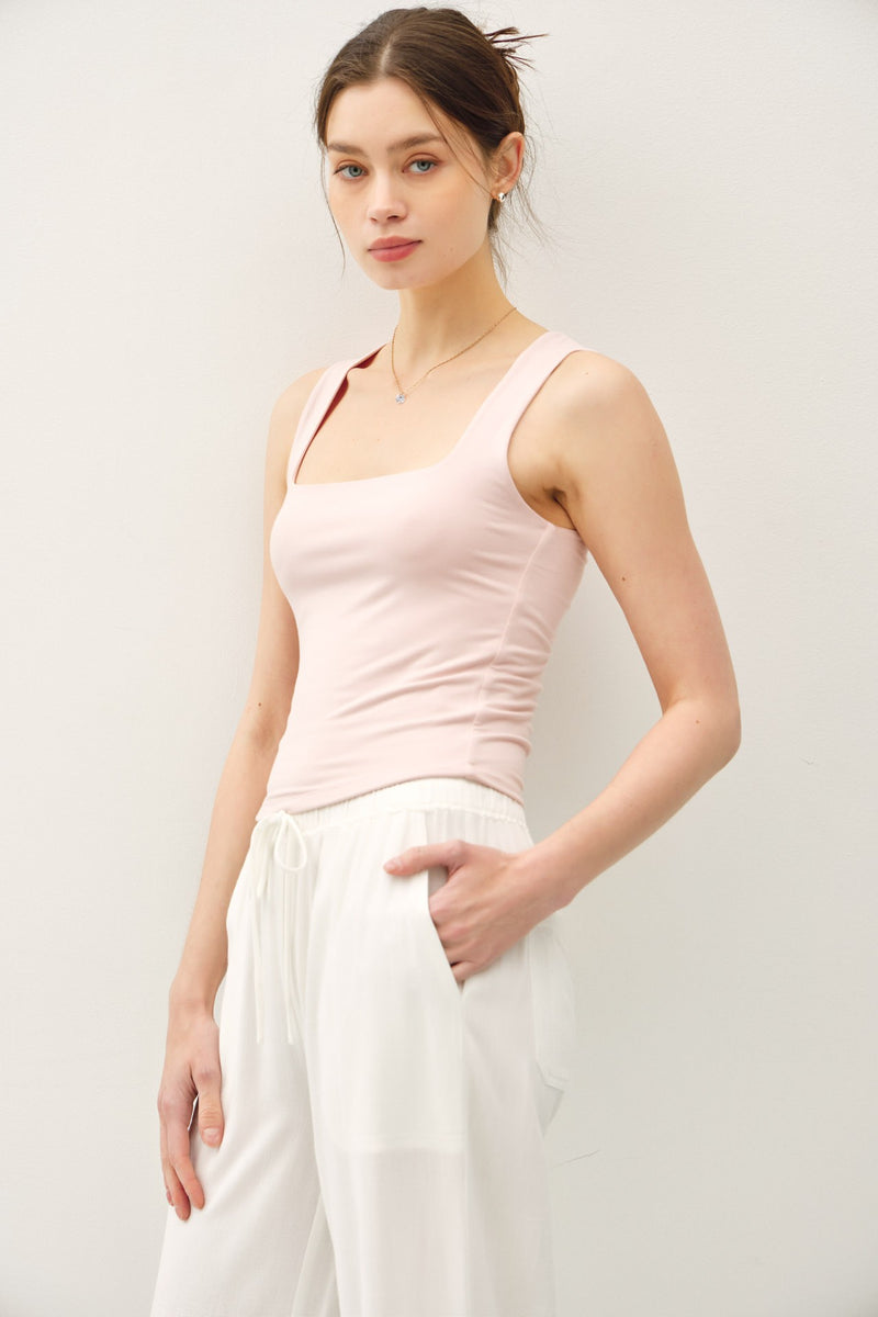 Blush Square Tank