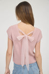 Dusty Pink Bow Back