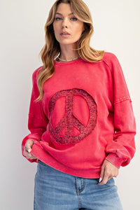 Strawberry Peace Pullover