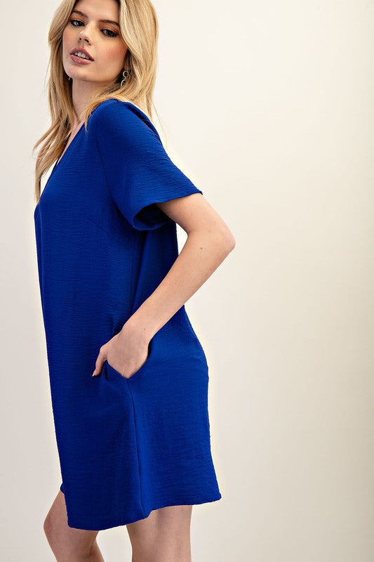 Royal V Mini Dress