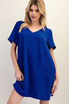 Royal V Mini Dress
