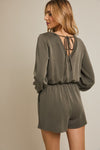 Olive V Back Romper