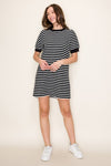 Black Stripe Cloud Dress