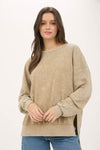Mocha Washed Pullover