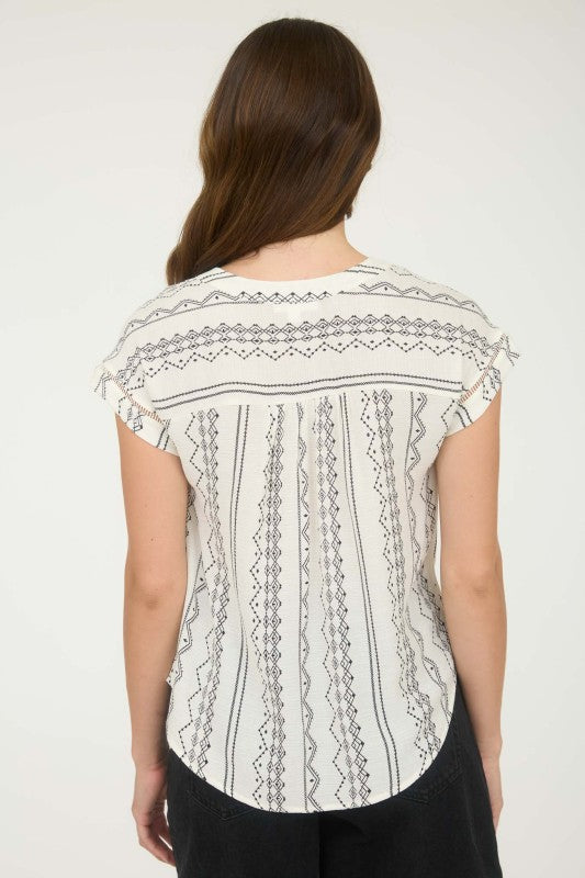 Geometric Button Down
